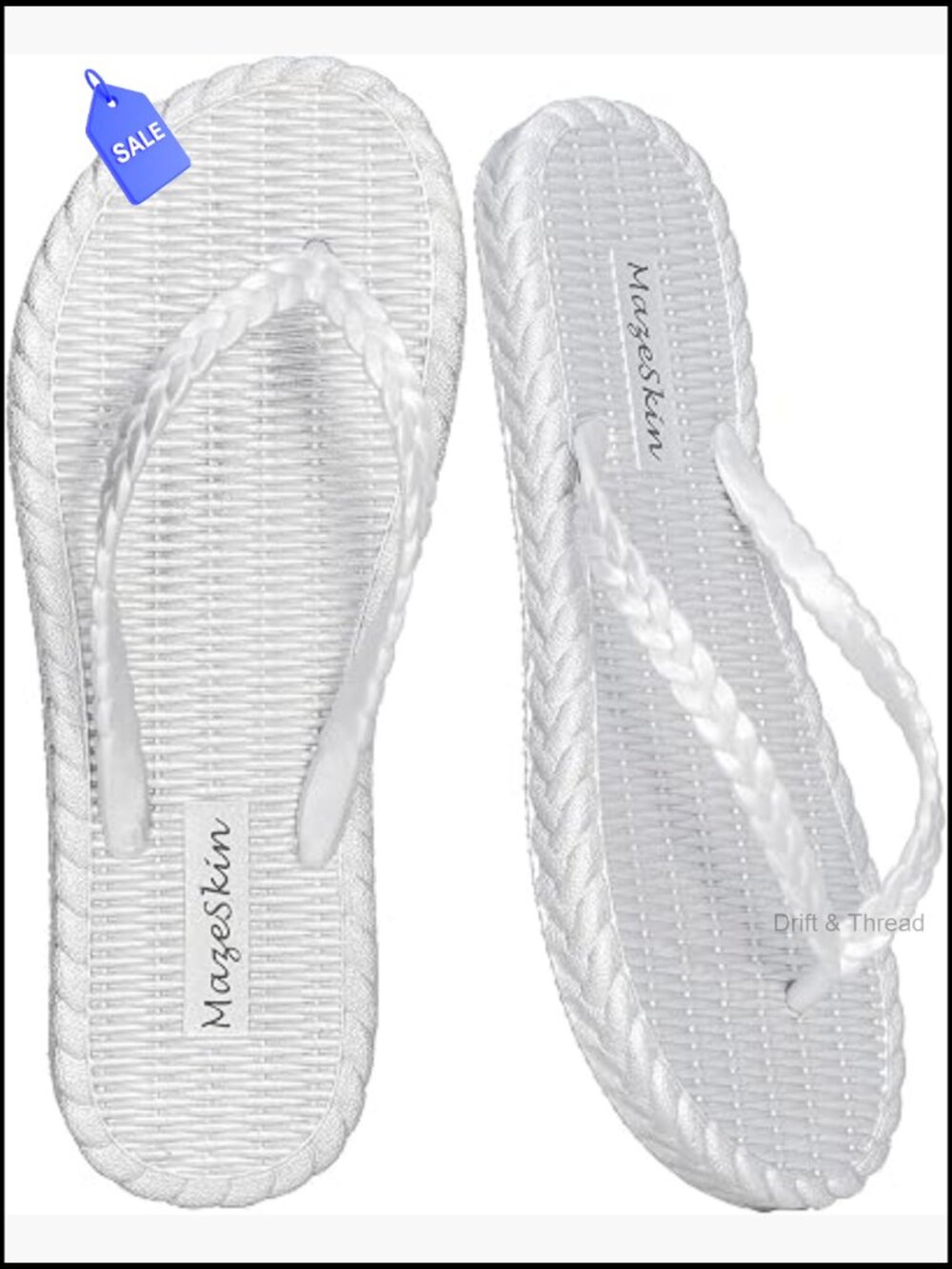Quick-Dry Non-Slip Flip Flops for Women EVA Rubber Beach Sandals